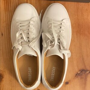 Thursday White Leather Sneakers